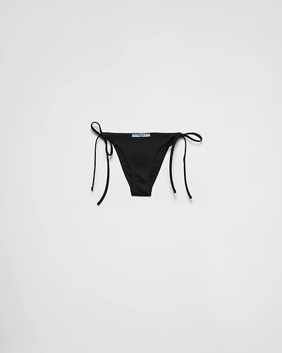 Interlock knit bikini bottom