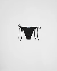 Interlock knit bikini bottom