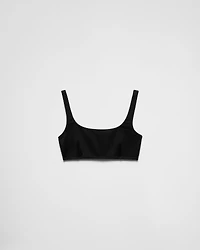 Interlock fabric bikini top