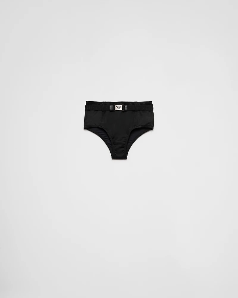 Interlock fabric bikini bottom