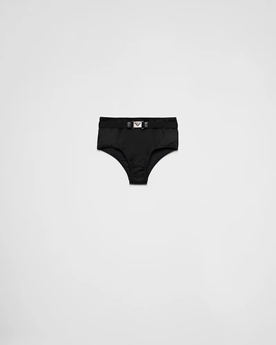 Interlock fabric bikini bottom