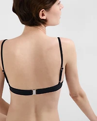 Ribbed knit bralette bikini top