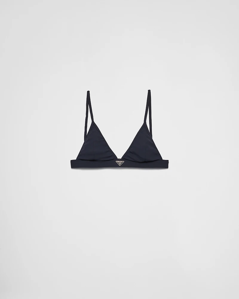 Ribbed knit bralette bikini top