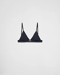 Ribbed knit bralette bikini top