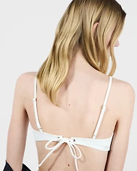 Stretch jersey bikini top
