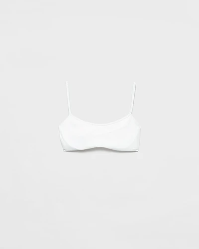 Stretch jersey bikini top