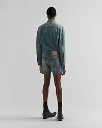 Denim blouson jacket