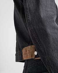 Denim blouson jacket