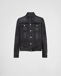 Denim blouson jacket