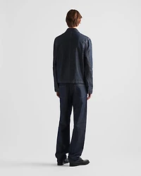 Chambray blouson jacket