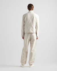 Chambray blouson jacket
