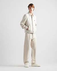 Chambray blouson jacket