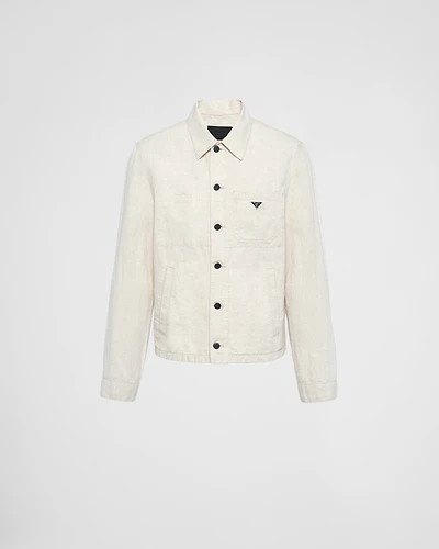 Chambray blouson jacket