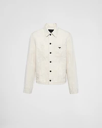 Chambray blouson jacket