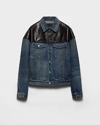 Denim and leather jacket