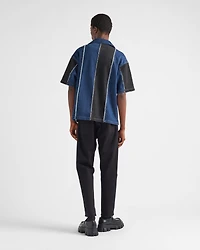 Double Match striped denim shirt
