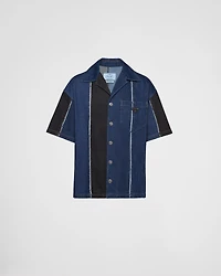 Double Match striped denim shirt