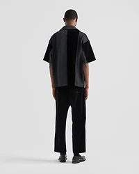 Denim patchwork shirt
