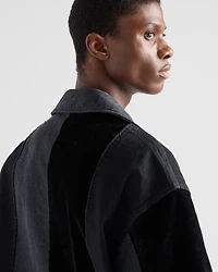 Denim patchwork shirt