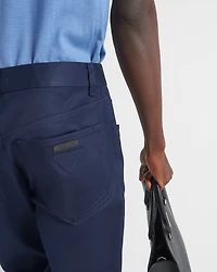Five-pocket stretch drill jeans