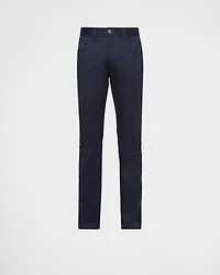 Five-pocket stretch drill jeans