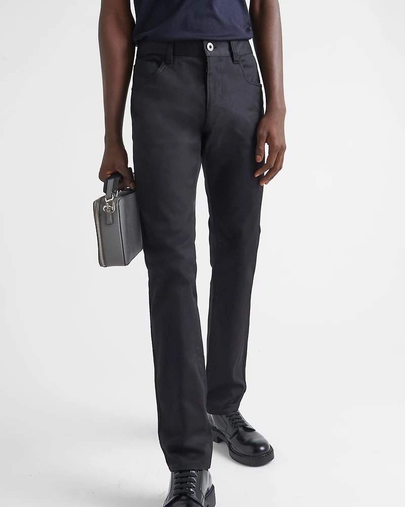 Five-pocket stretch drill jeans