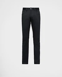 Five-pocket stretch drill jeans