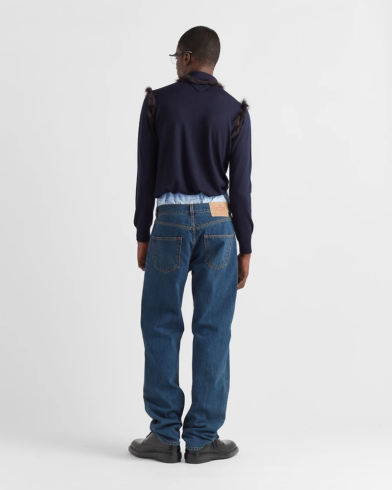 Five-pocket denim jeans