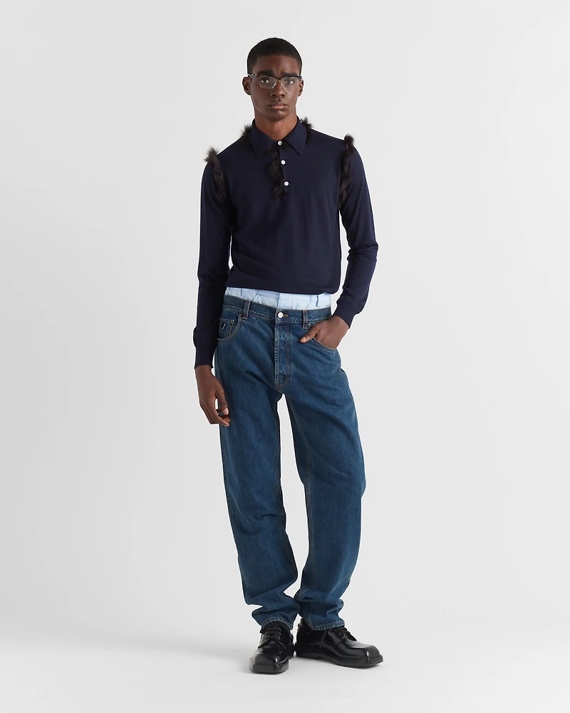 Five-pocket denim jeans