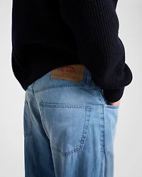 Light denim five-pocket jeans