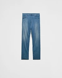 Light denim five-pocket jeans
