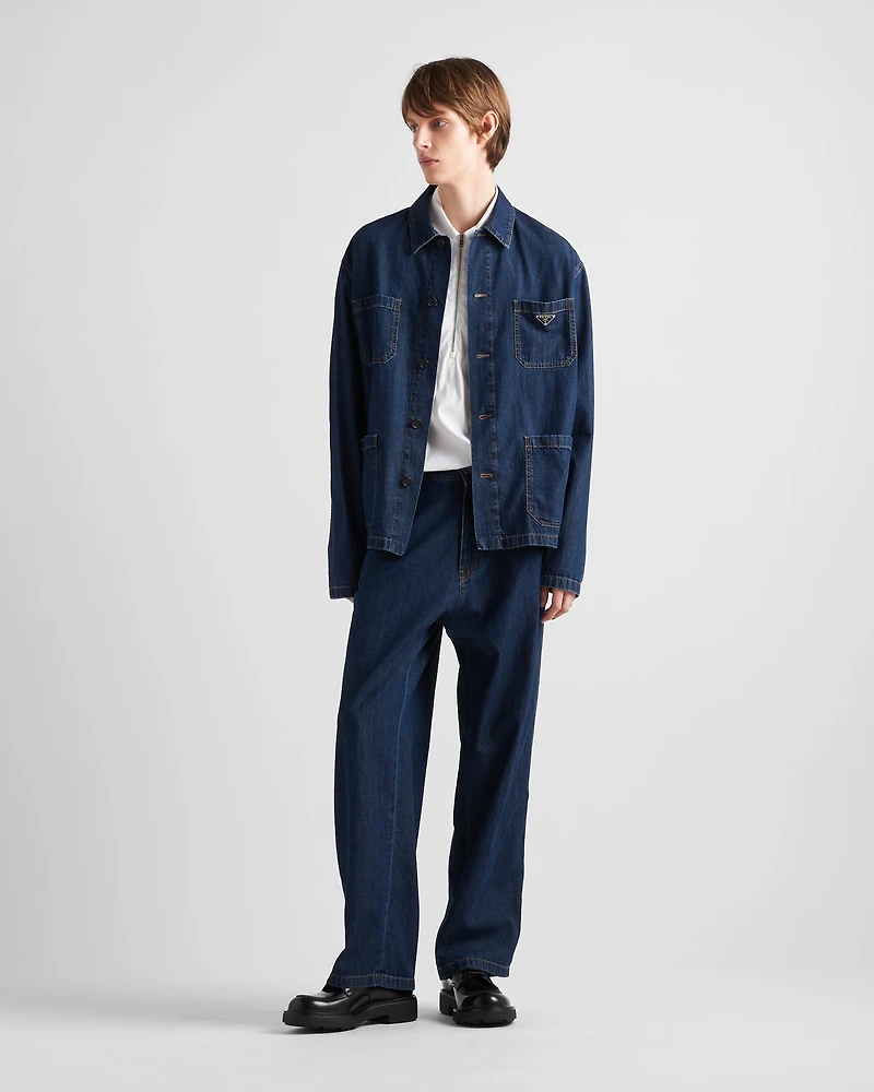 Light denim jeans
