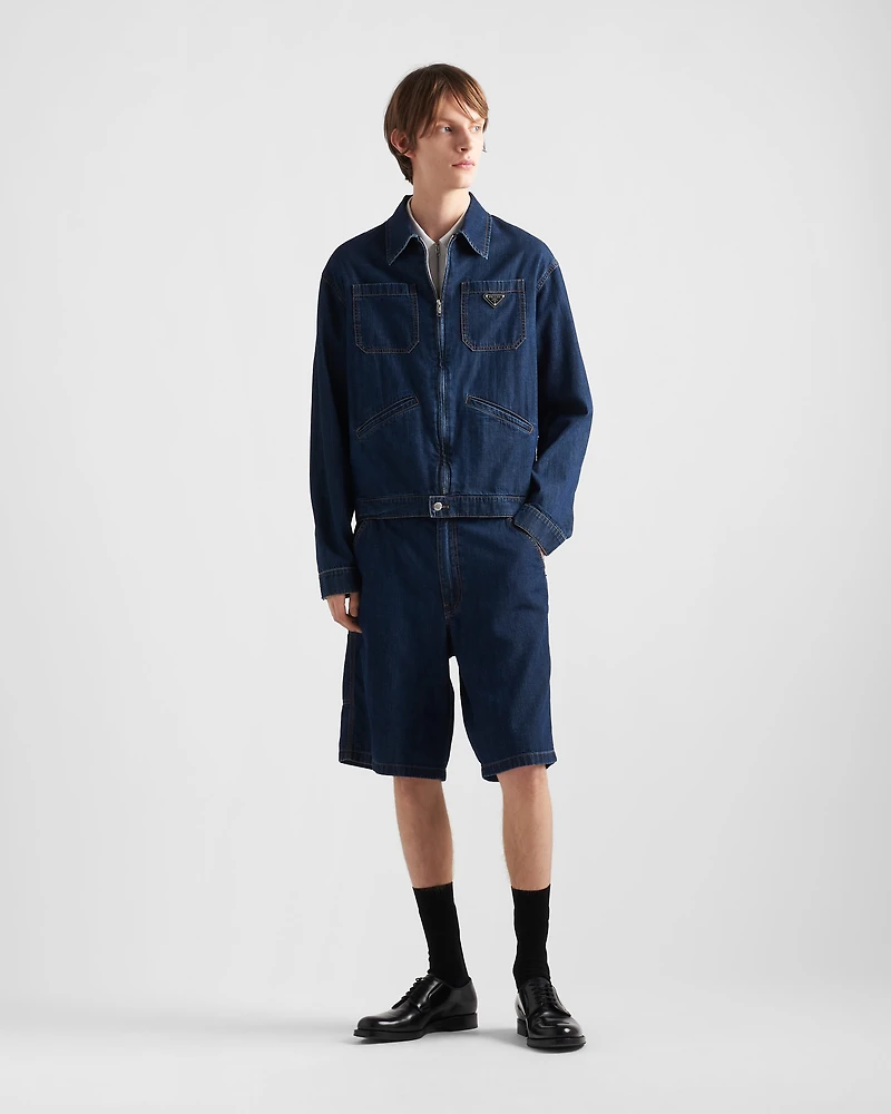 Light denim Bermudas