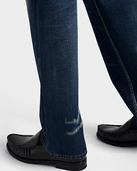 Regular washed denim jeans
