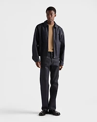 Regular raw denim jeans