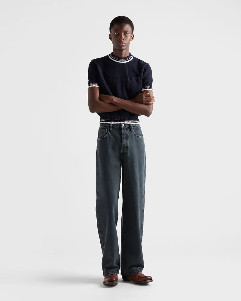 Five-pocket denim jeans