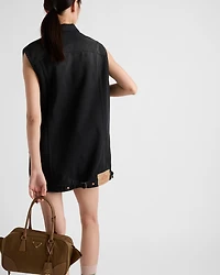 Denim mini-dress