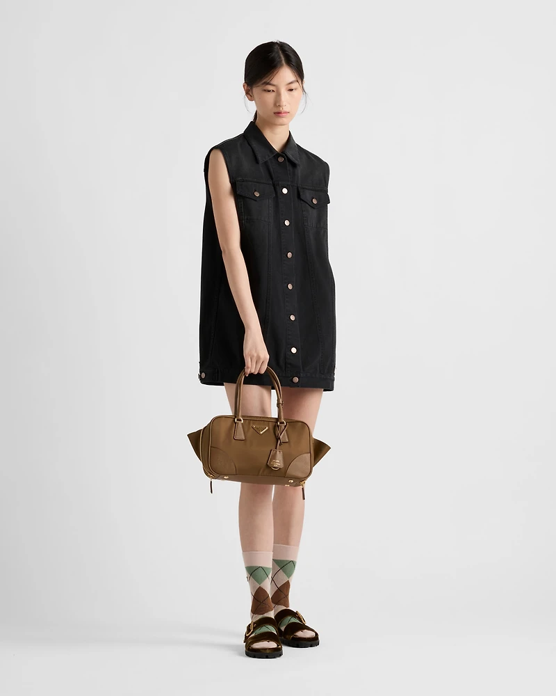 Denim mini-dress