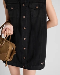 Denim mini-dress