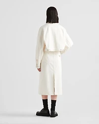 Denim blouson jacket