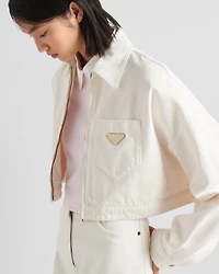 Denim blouson jacket