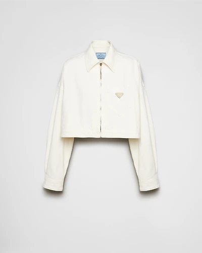 Denim blouson jacket