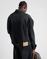Denim blouson jacket