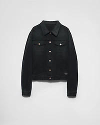 Denim blouson jacket