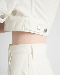 Cropped denim jacket