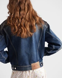 Denim and leather jacket