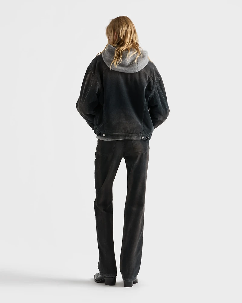 Corduroy blouson jacket