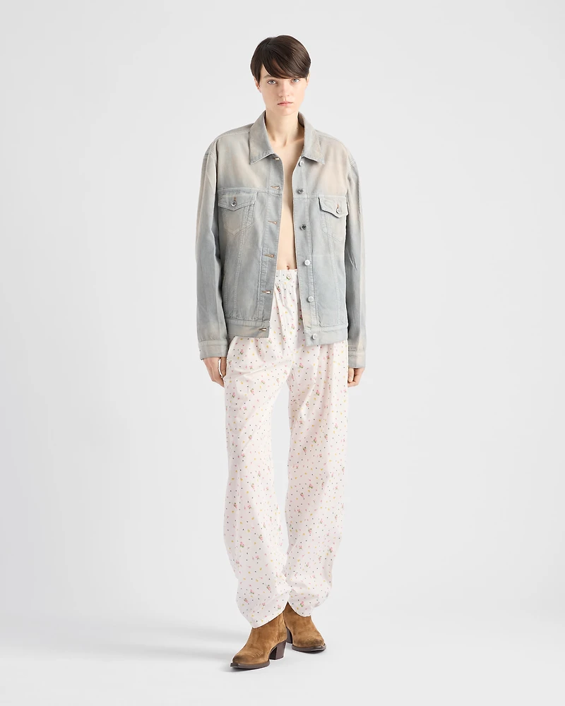 Corduroy blouson jacket