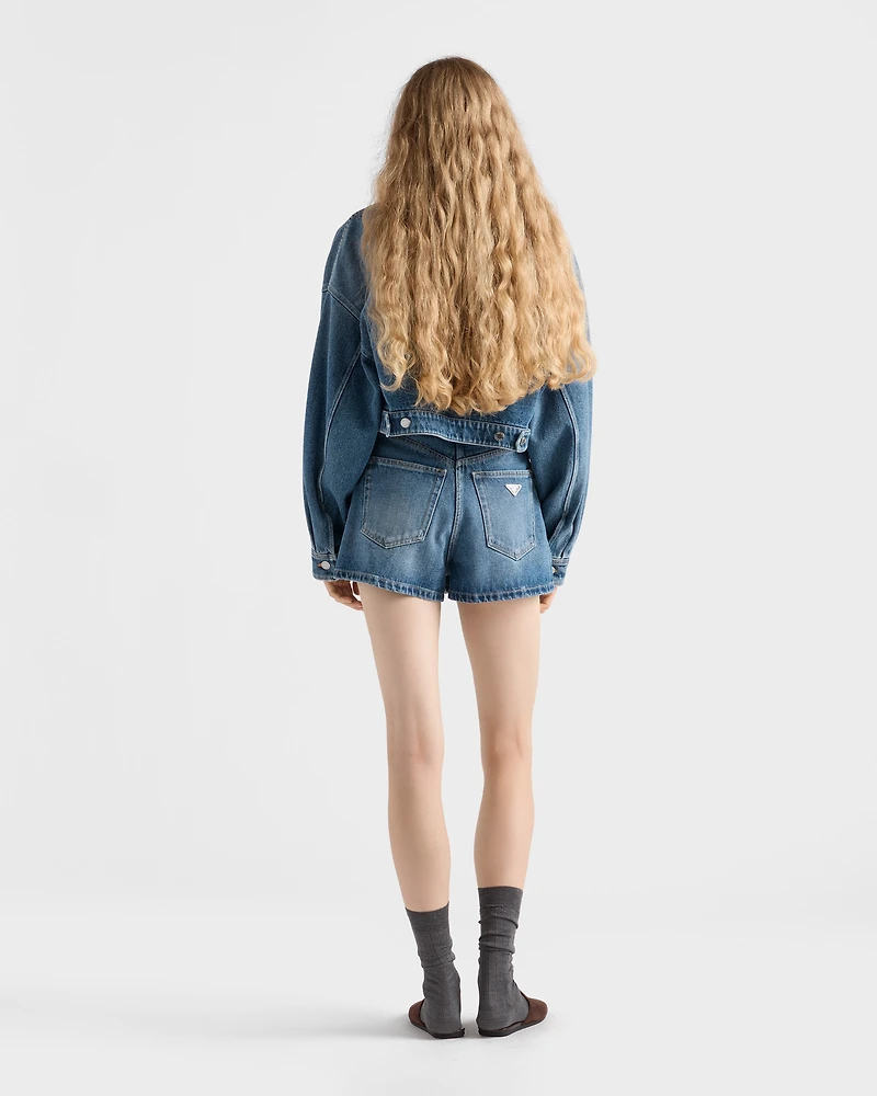 Cropped denim jacket