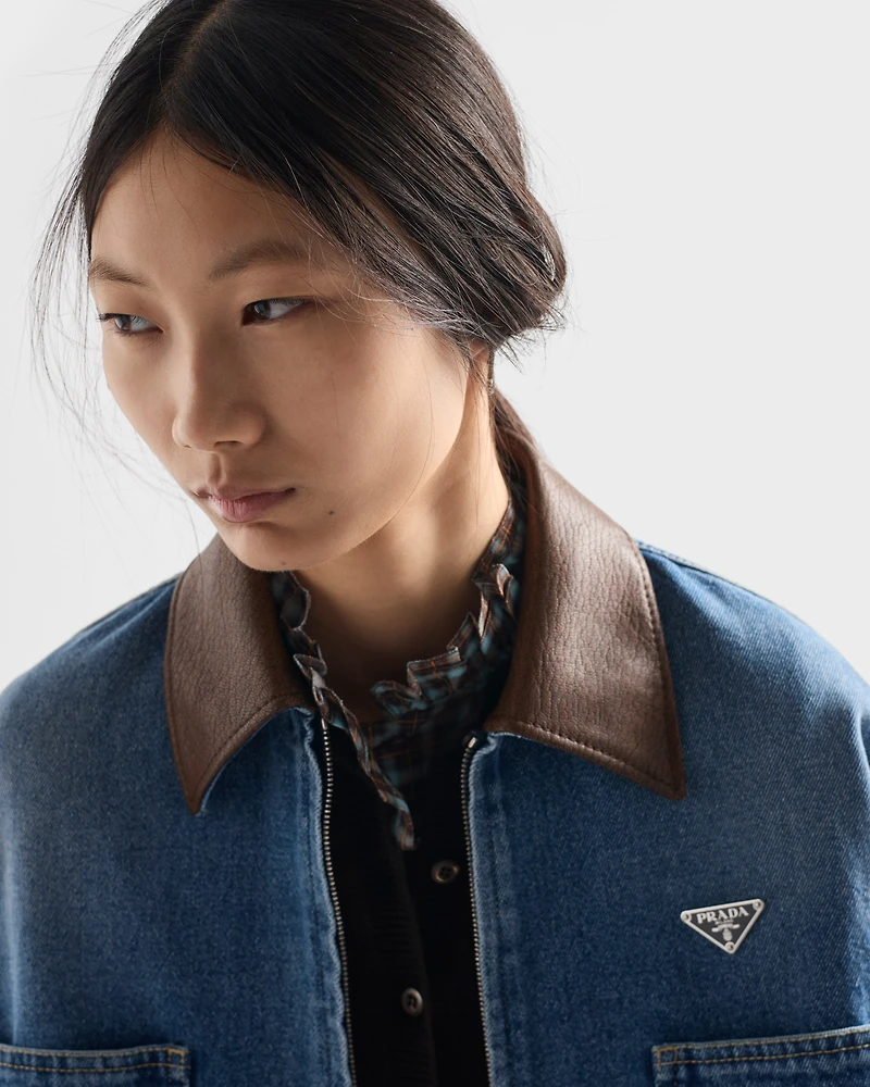 Cropped denim jacket